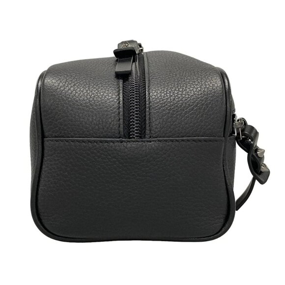 Auth CHRISTIAN LOUBOUTIN 1205142 Black Red Leather Clutch Bag - Picture 2 of 16